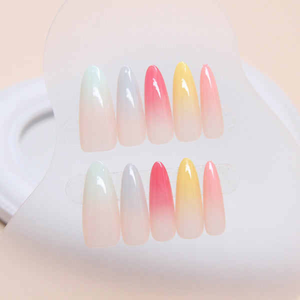 12 Sizes-24 Pcs Press On Nails W1602