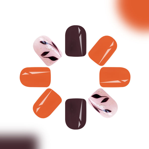 12 Sizes-24 Pcs Press On Nails C1097