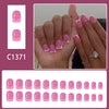12 Sizes-24 Pcs Press On Nails C1371