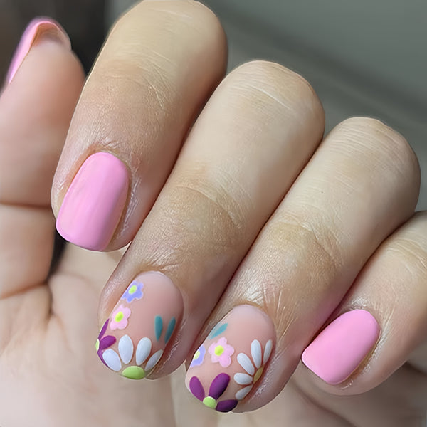 12 Sizes-24 Pcs Press On Nails Y105