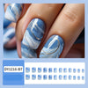 Blue Glossy Press on Nails