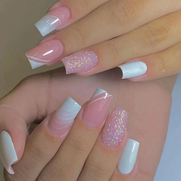 12 Sizes-24 Pcs Press On Nails W377
