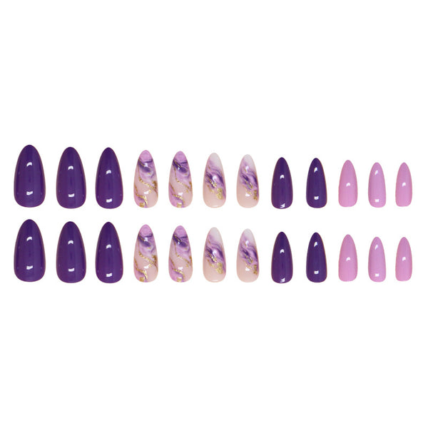 12 Sizes-24 Pcs Press On Nails W1737