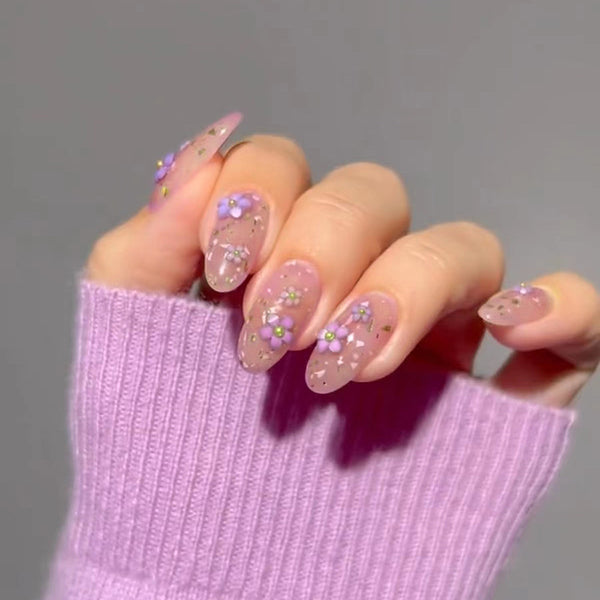 12 Sizes-24 Pcs Press On Nails W742