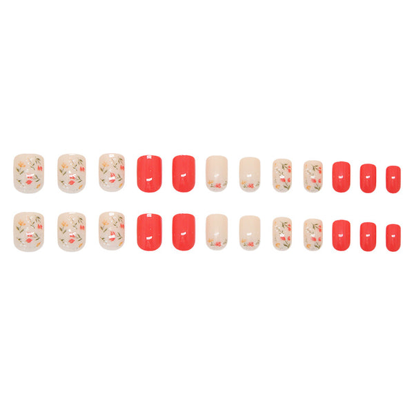 12 Sizes-24 Pcs Press On Nails W2043