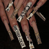 12 Sizes-24 Pcs Press On Nails Z893
