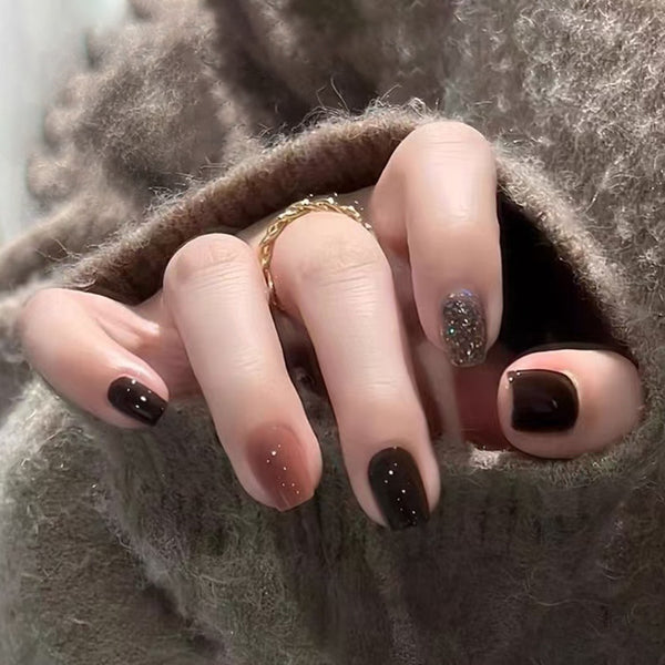 12 Sizes-24 Pcs Press On Nails R893