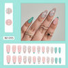 12 Sizes-24 Pcs Press On Nails W1095