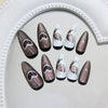 12 Sizes-24 Pcs Press On Nails W1984