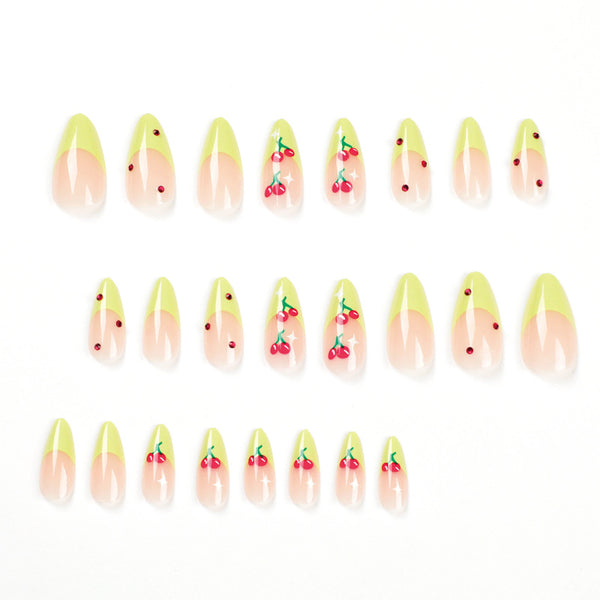 12 Sizes-24 Pcs Press On Nails JP1765