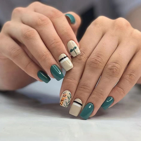 12 Sizes-24 Pcs Press On Nails W756
