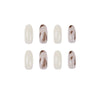 Almond Glossy Medium Oval Press on Nails