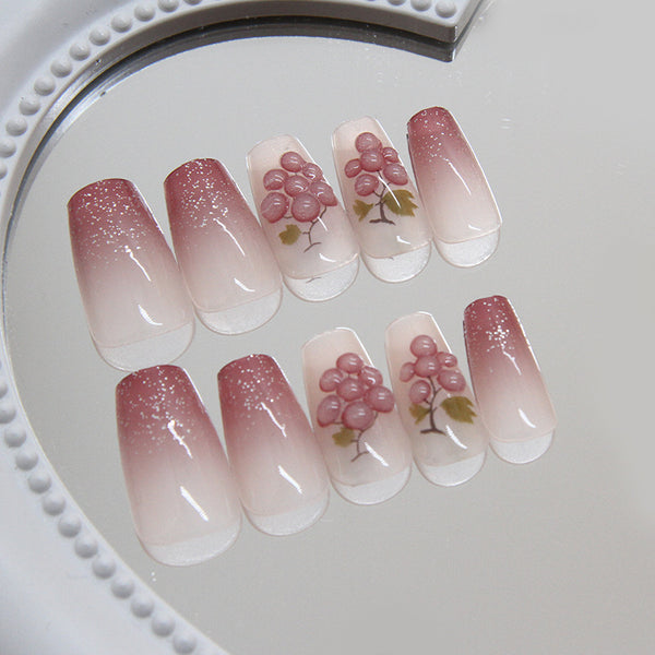 12 Sizes-24 Pcs Press On Nails Z904