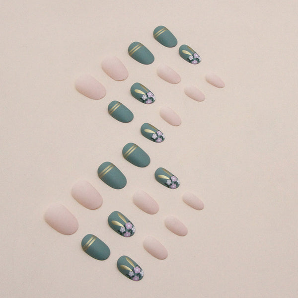12 Sizes-24 Pcs Press On Nails W590