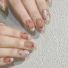 12 Sizes-24 Pcs Press On Nails R876