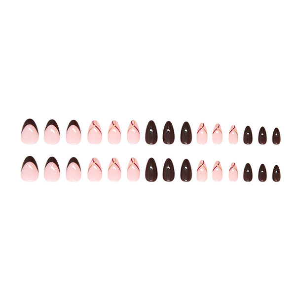12 Sizes-24 Pcs Press On Nails W1784