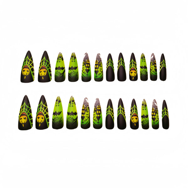 12 Sizes-24 Pcs Press On Nails Y184