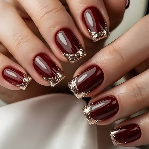12 Sizes-24 Pcs Press On Nails Y1770