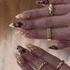 12 Sizes-24 Pcs Press On Nails Z915