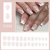 12 Sizes-24 Pcs Press On Nails C1235