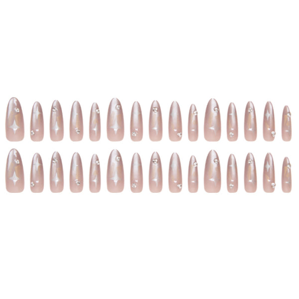 12 Sizes-24 Pcs Press On Nails MY070