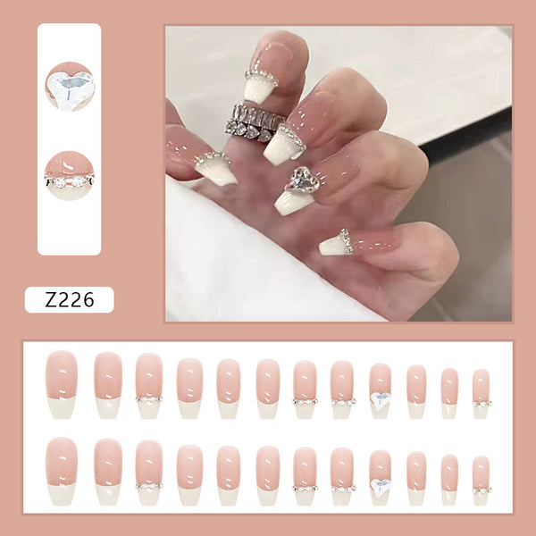 12 Sizes-24 Pcs Press On Nails Z226