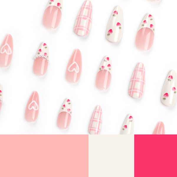 12 Sizes-24 Pcs Press On Nails JP2767