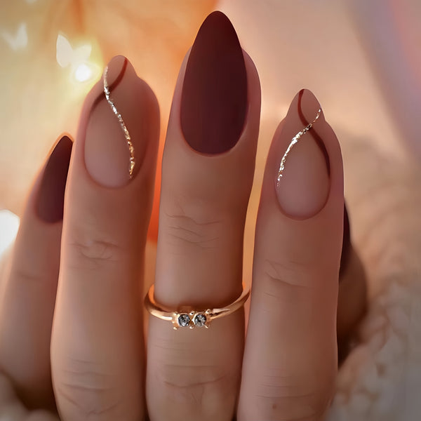 12 Sizes-24 Pcs Press On Nails Y161