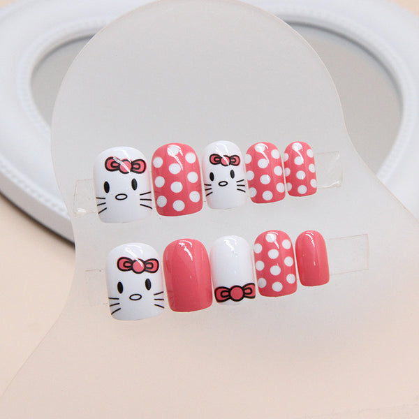 12 Sizes-24 Pcs Press On Nails R838