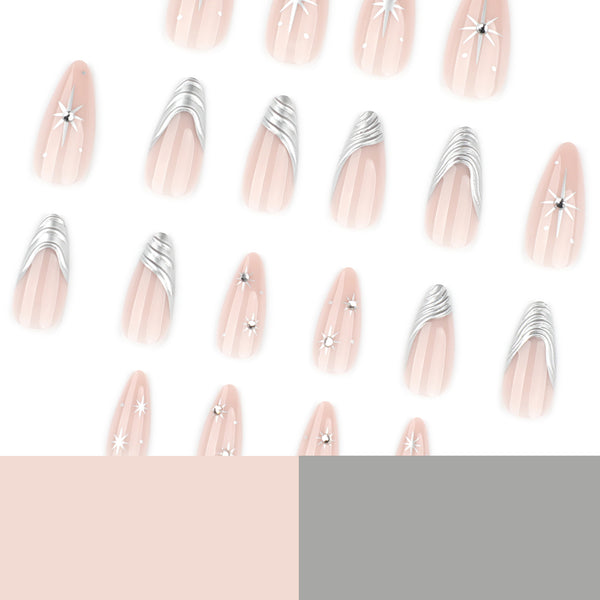 12 Sizes-24 Pcs Press On Nails JP4032