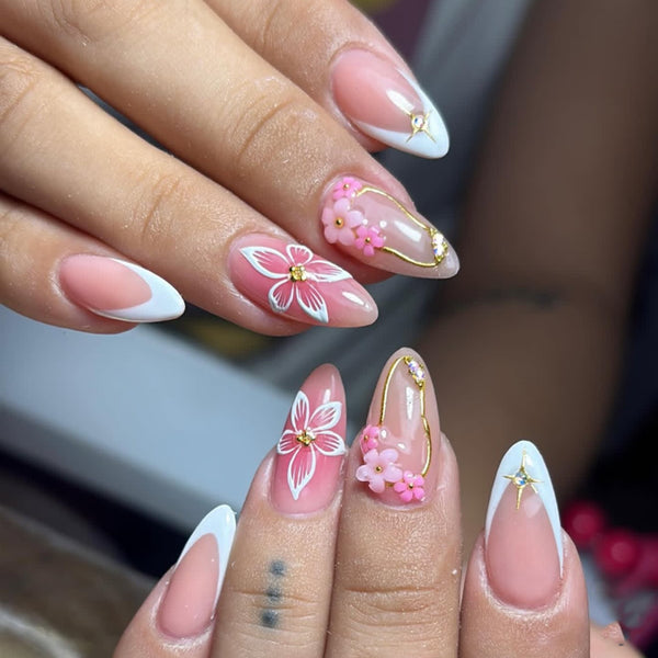12 Sizes-24 Pcs Press On Nails JP4266
