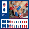 12 Sizes-24 Pcs Press On Nails C916