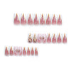 12 Sizes-24 Pcs Press On Nails JP2934