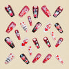 12 Sizes-24 Pcs Press On Nails Y880