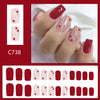 12 Sizes-24 Pcs Press On Nails C738