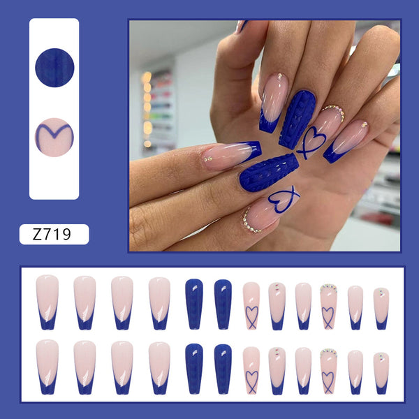12 Sizes-24 Pcs Press On Nails Z719