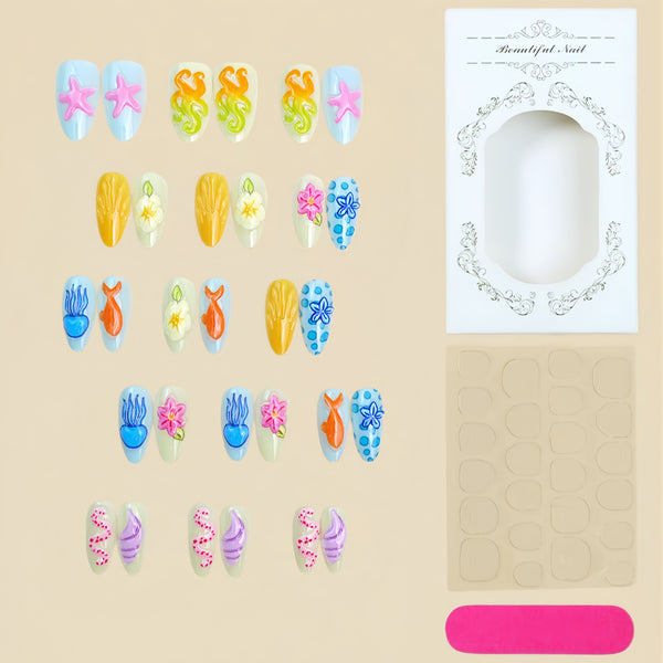 15 Sizes-30 Pcs Press On Nails Y1993