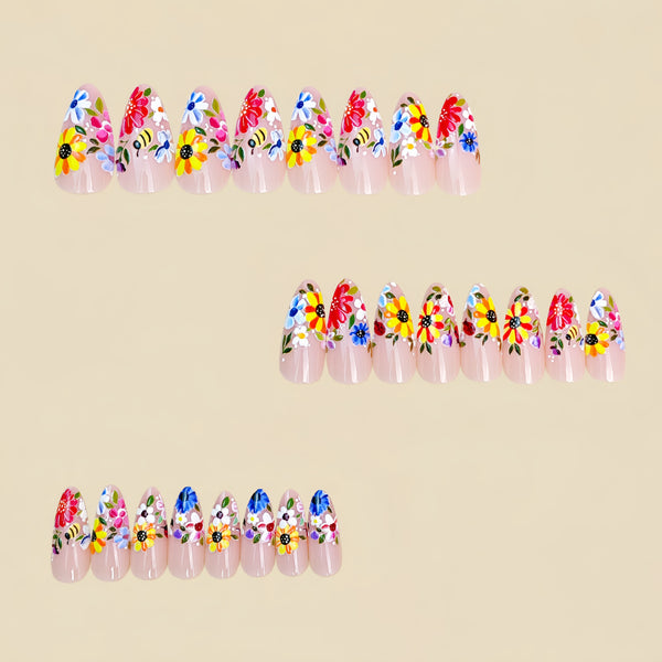12 Sizes-24 Pcs Press On Nails Y1876