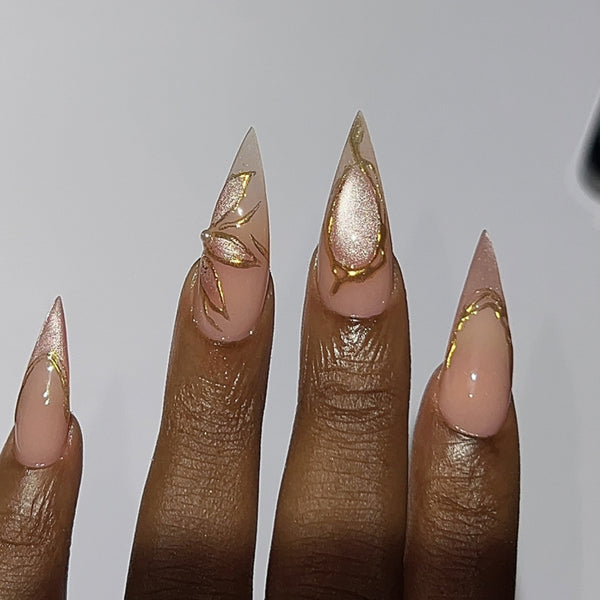 12 Sizes-24 Pcs Press On Nails JP3997