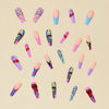 12 Sizes-24 Pcs Press On Nails Y083