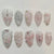 12 Sizes-24 Pcs Press On Nails JP3891