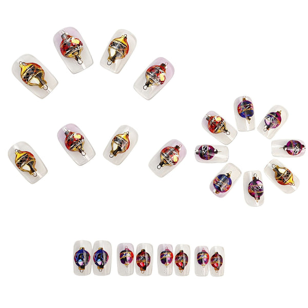 12 Sizes-24 Pcs Press On Nails Y1942