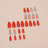 12 Sizes-24 Pcs Press On Nails W1665