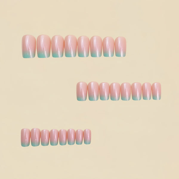 12 Sizes-24 Pcs Press On Nails Y924