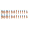 12 Sizes-24 Pcs Press On Nails Z870
