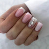 French Medium Ombre Pink Square Press on Nails