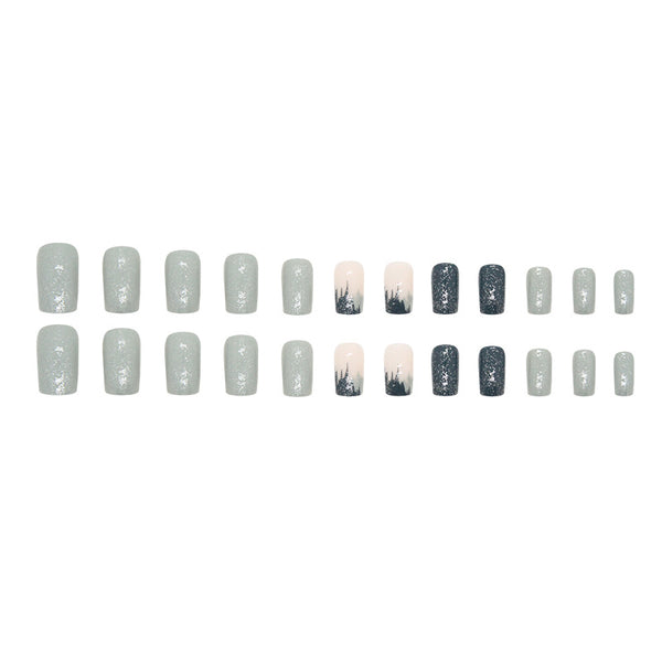 12 Sizes-24 Pcs Press On Nails W760