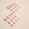 12 Sizes-24 Pcs Press On Nails W1381