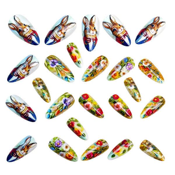 12 Sizes-24 Pcs Press On Nails Y1839