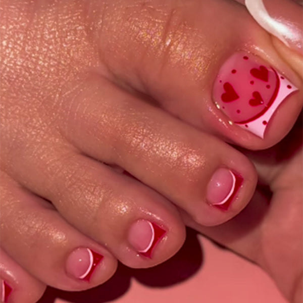 12 Sizes-24 Pcs Press On Nails F182